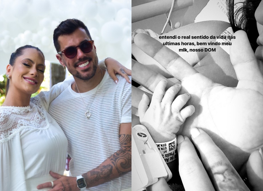 Lipe Ribeiro anuncia nascimento do 1º filho com Dessa Castorino ...