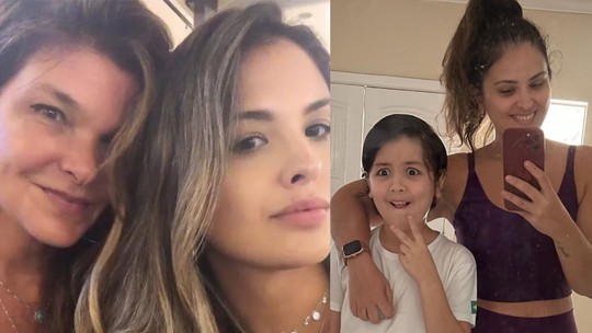 Filha de Cristiana Oliveira, Rafaella publica clique com o filho e se derrete: 'Meu maior amor'