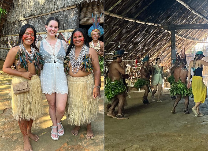 Lana Del Rey visitou comunidade indígena no Amazonas