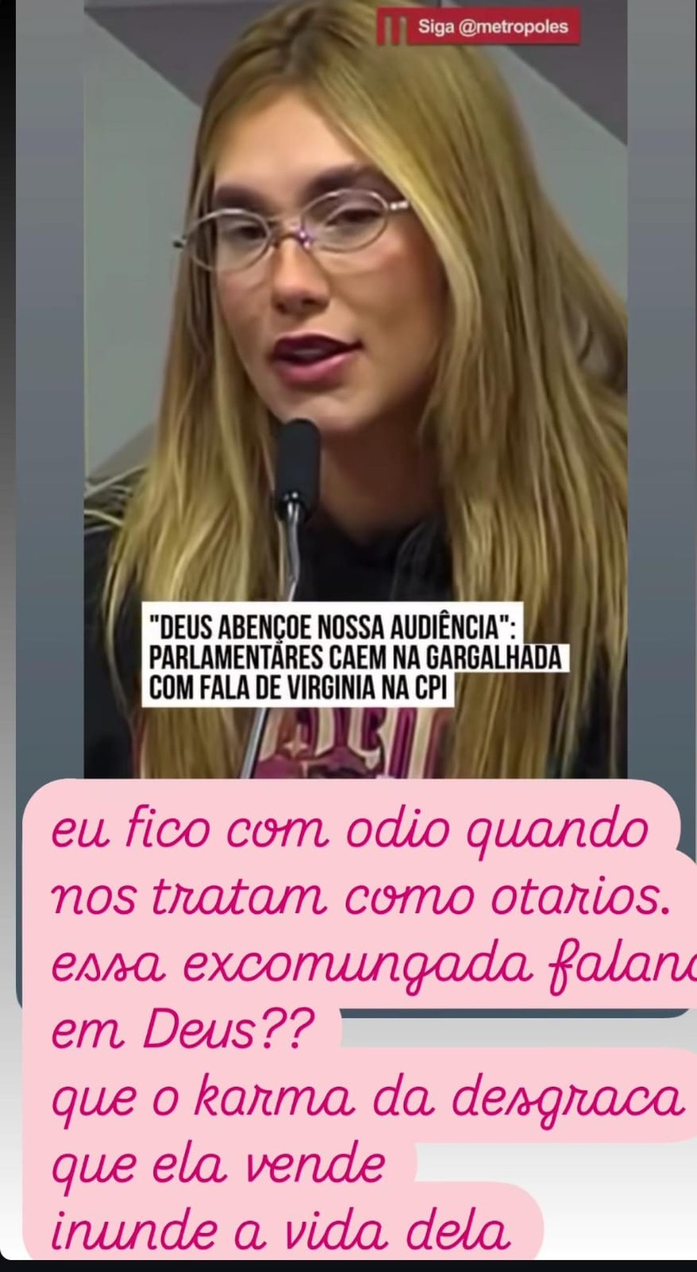 Luana Piovani critica Virginia Fonseca — Foto: Repodução/Instagram