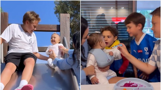 Bruna Biancardi mostra filhos de Neymar Jr. se divertindo juntos