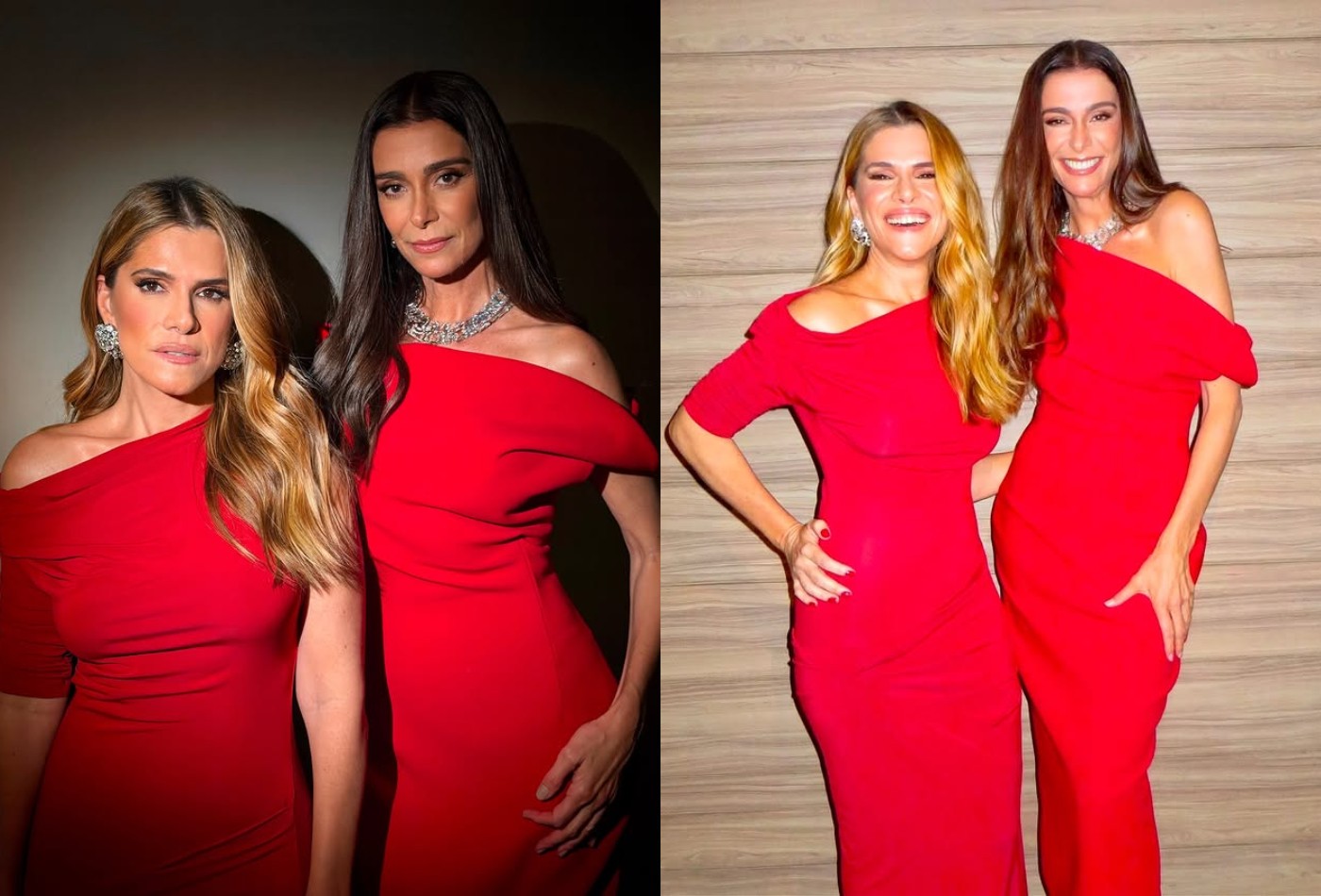 Gêmeas! Ingrid Guimarães e Mônica Martelli apostam em vestidos idênticos para pré-estreia de filme - QTU Questões do Universo