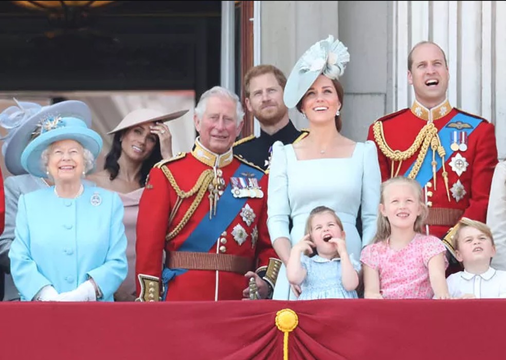 O Príncipe Harry não aparecerá na sacada do Palácio de Buckingham, local clássico da família real — Foto: Getty Images