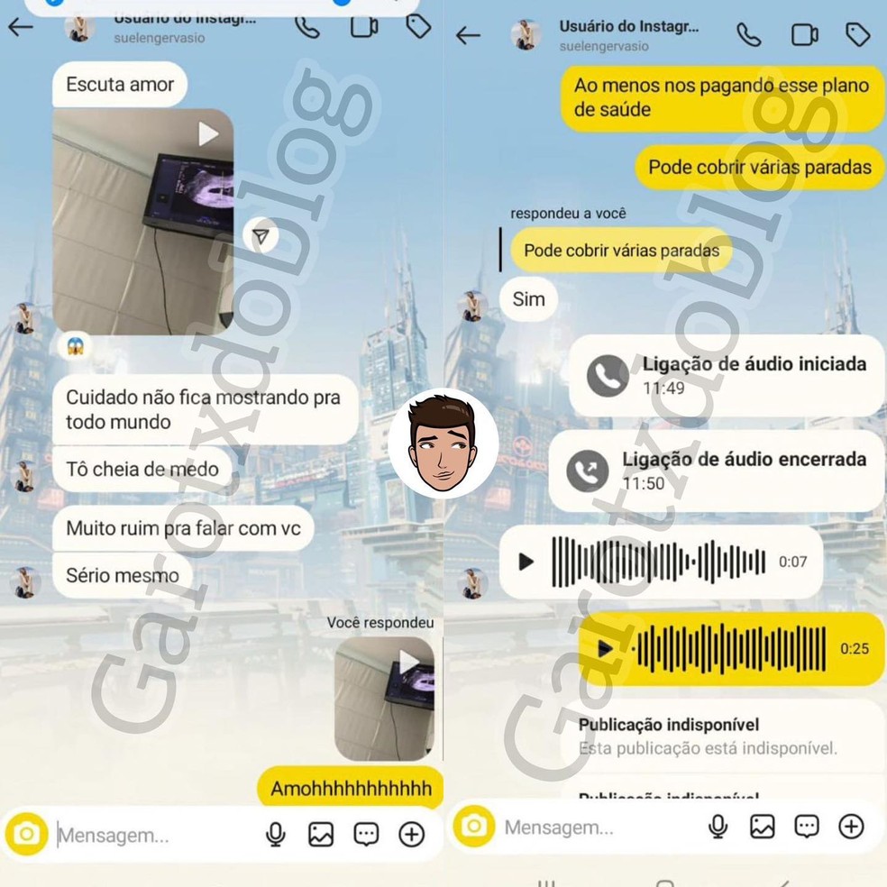 Prints na web expõem suposta mãe da filha de Vitão falando que bebê é de  outro pai; Modelo responde