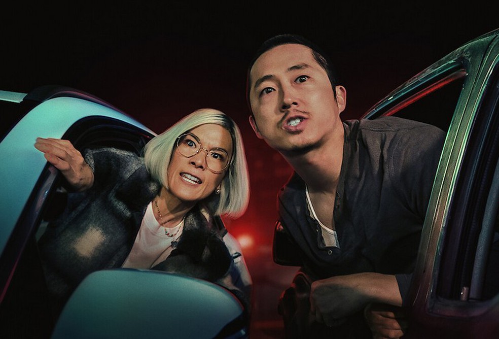 Ali Wong e Steven Yeun são as estrelas de 'Beef' — Foto: Divulgação