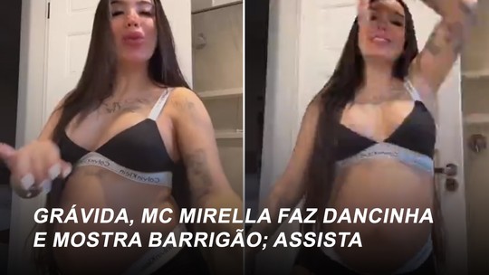 Grávida, MC Mirella mostra o barrigão em dancinha na web; vídeo