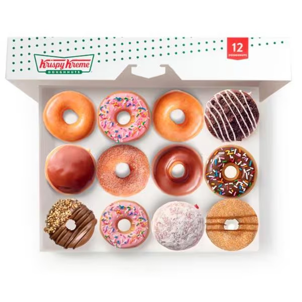 Monte sua Caixa de Krispy Kreme — Foto: Krispy Kreme