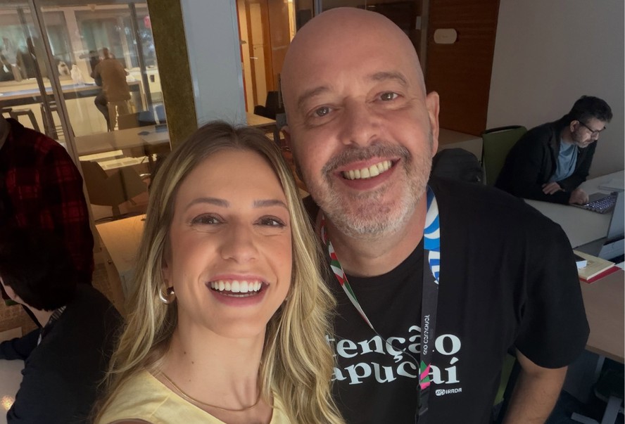 Duda Dalponte com Alex Escobar