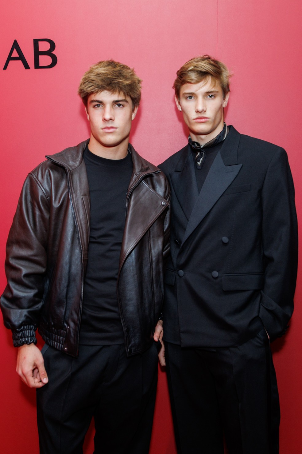 João e Francisco Hilbert em evento da H&M — Foto: Brazil News