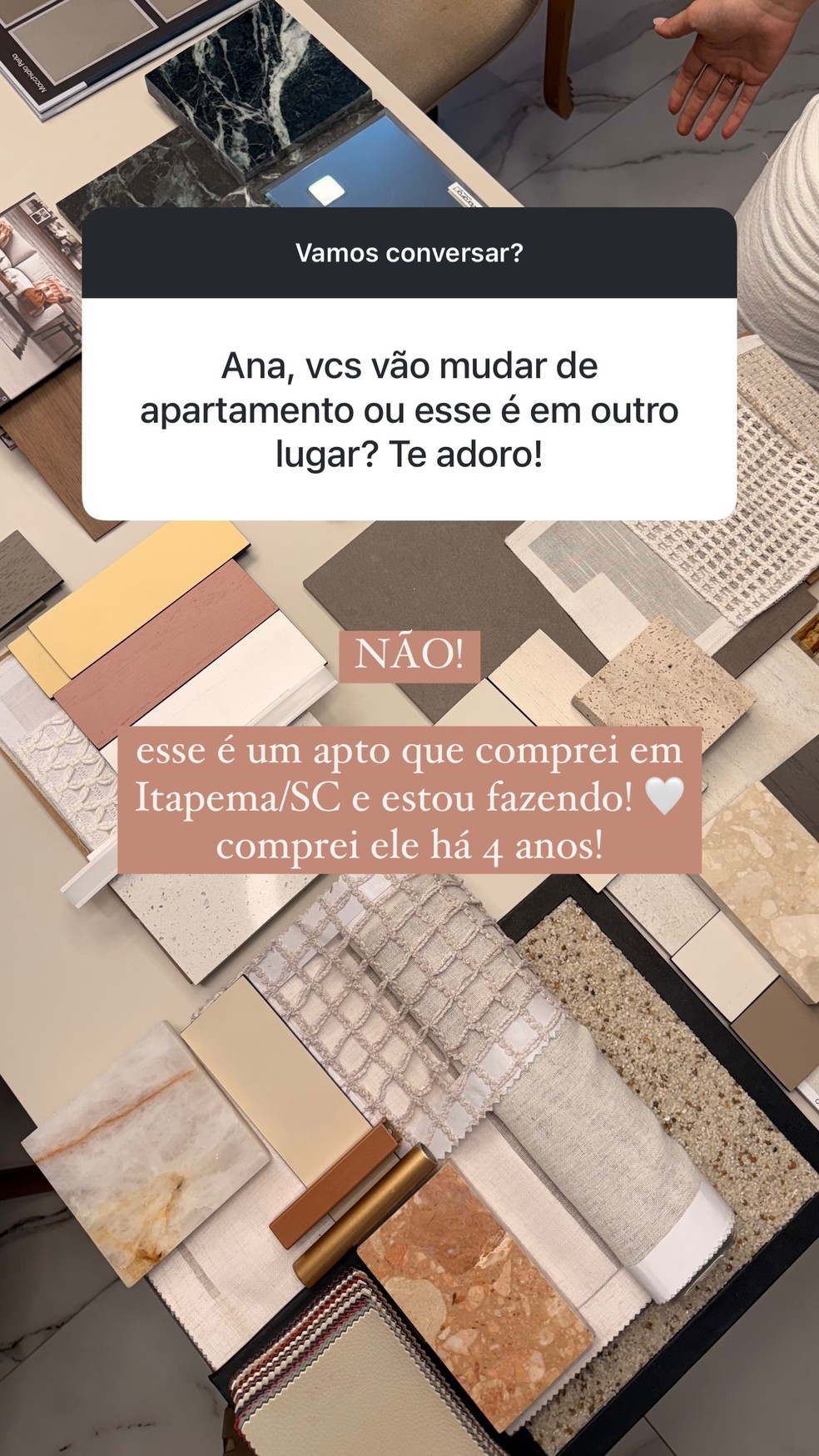 Ana Paula Siebert comprou novo apartamento — Foto: Reprodução/Instagram