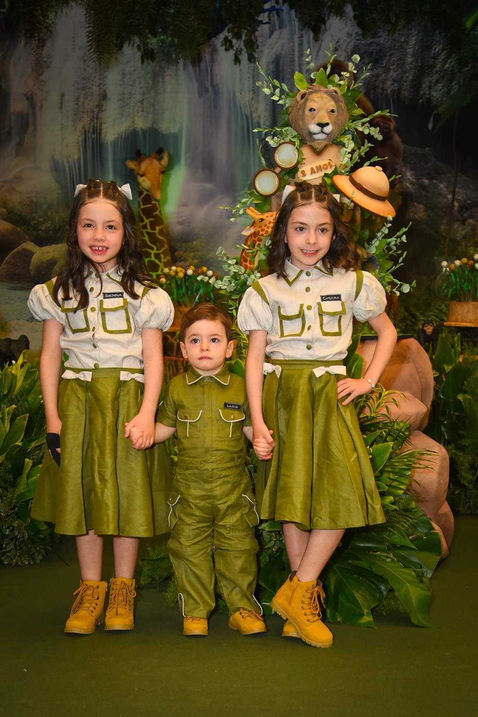 Filhos de Fabiana Justus — Foto: Andy Santana / Brazil News