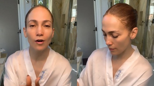 Jennifer Lopez, de 53 anos, impressiona sem maquiagem; Veja vídeo