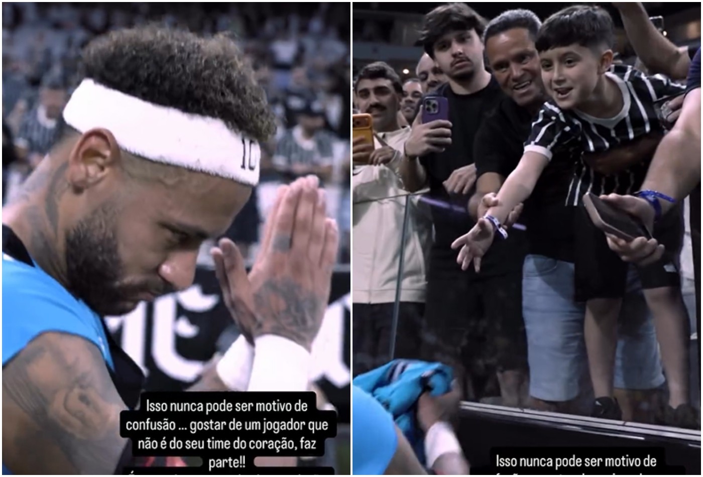 Neymar se manifesta ao saber de confusão por dar camisa do Santos a torcedor do Corinthians - QTU Questões do Universo
