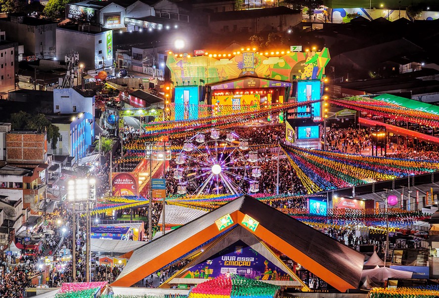 Imagem aérea do São João de Campina Grande