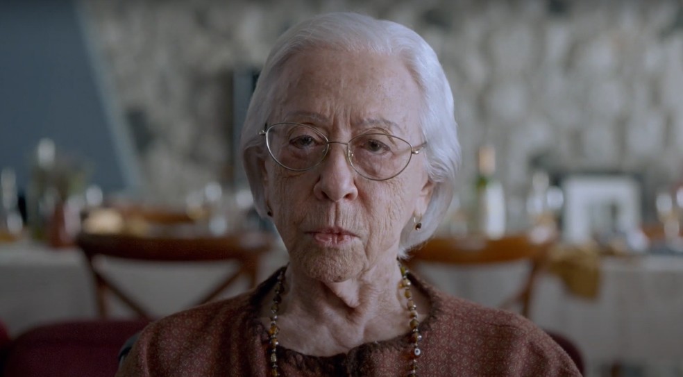 Fernanda Montenegro como Eunice Paiva na velhice em 'Ainda Estou Aqui' — Foto: Reprodução/YouTube