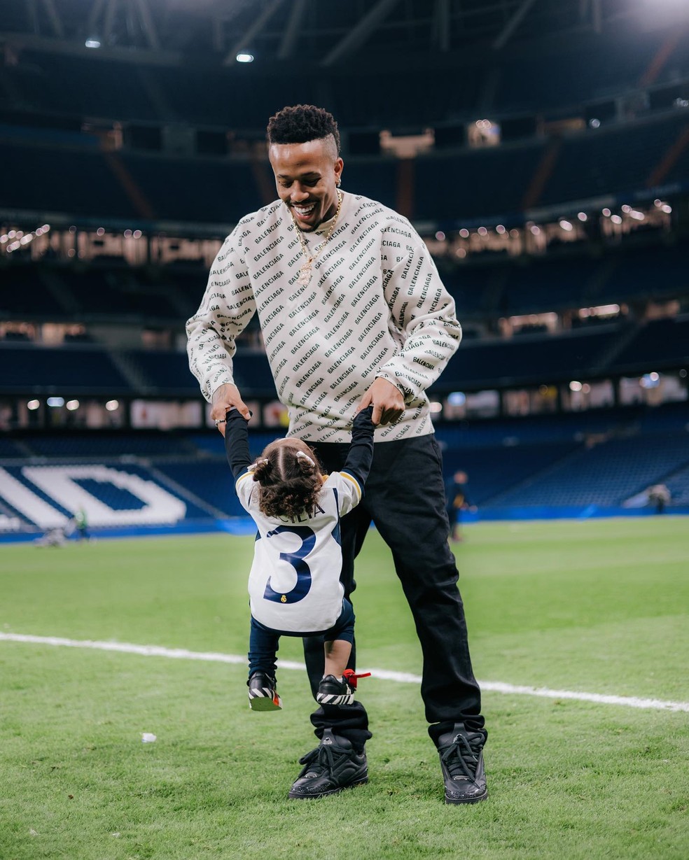 &Eacute;der Milit&atilde;o e Cec&iacute;lia, sua filha com Karoline Lima &mdash; Foto: Instagram