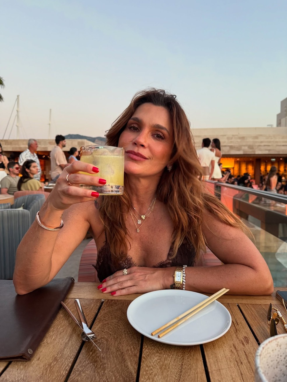 Flávia Alessandra durante viagem para a Turquia — Foto: Reprodução/ Instagram