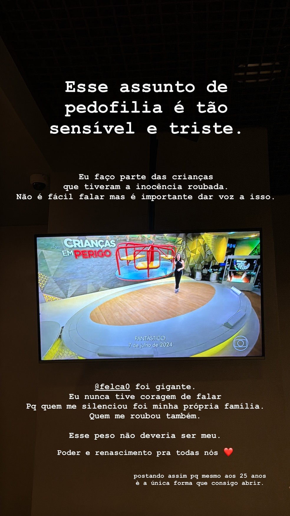 Agatha S&aacute;, namorada de Filipe Ret, exp&otilde;e abuso sexual na inf&acirc;ncia ap&oacute;s  den&uacute;ncia de Felca