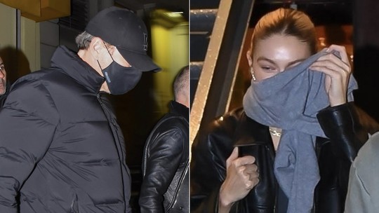 Leonardo DiCaprio e Gigi Hadid jantam juntos em NY e tentam disfarçar na saída