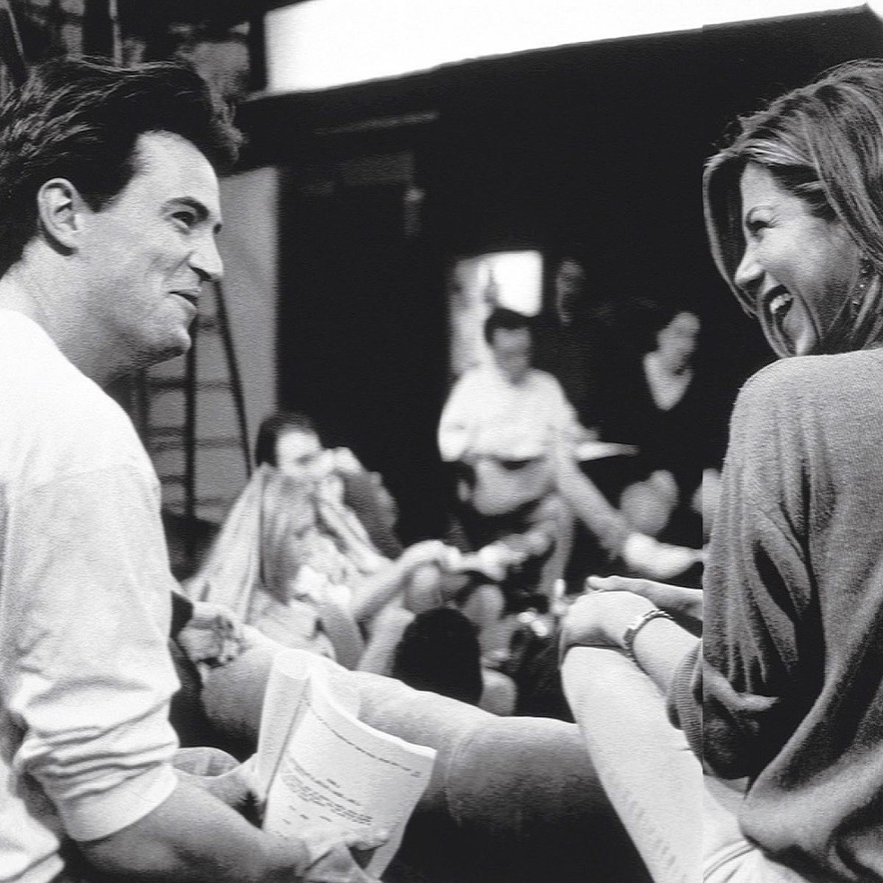 Matthew Perry e Jennifer Aniston — Foto: Reprodução / Instagram