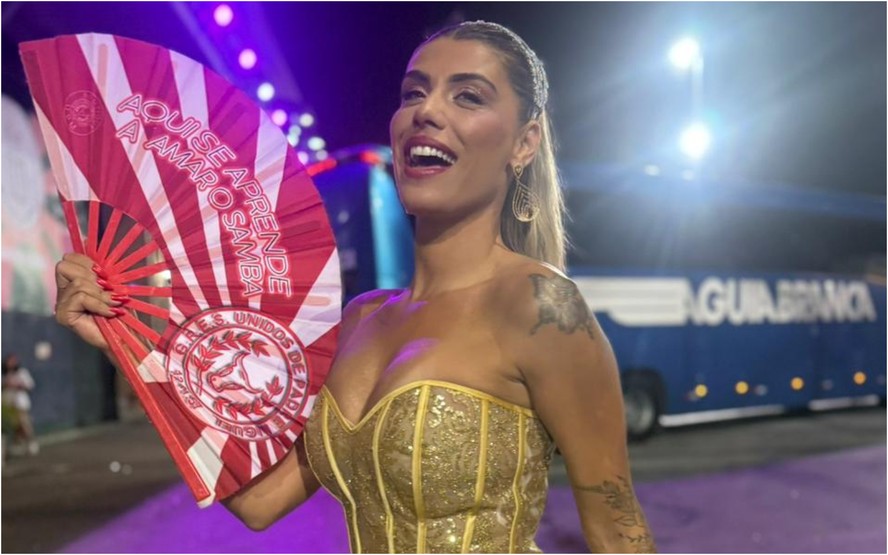Solteira, Fran Grossi desfila pela Unidos de Padre Miguel em ...
