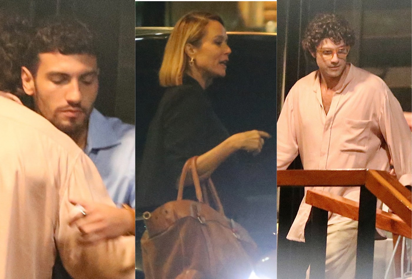 Mariana Ximenes, Henrique Barreira e Chay Suede curtem jantar fora das gravações de 'Quem Ama Cuida'