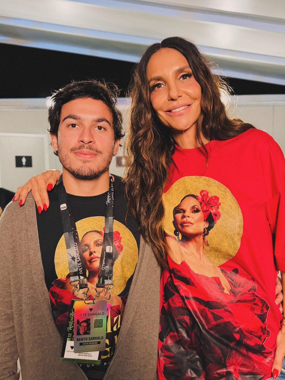 Bento Sangalo abre álbum de bastidores do show de Ivete Sangalo no Rock in Rio — Foto: Reprodução/Instagram