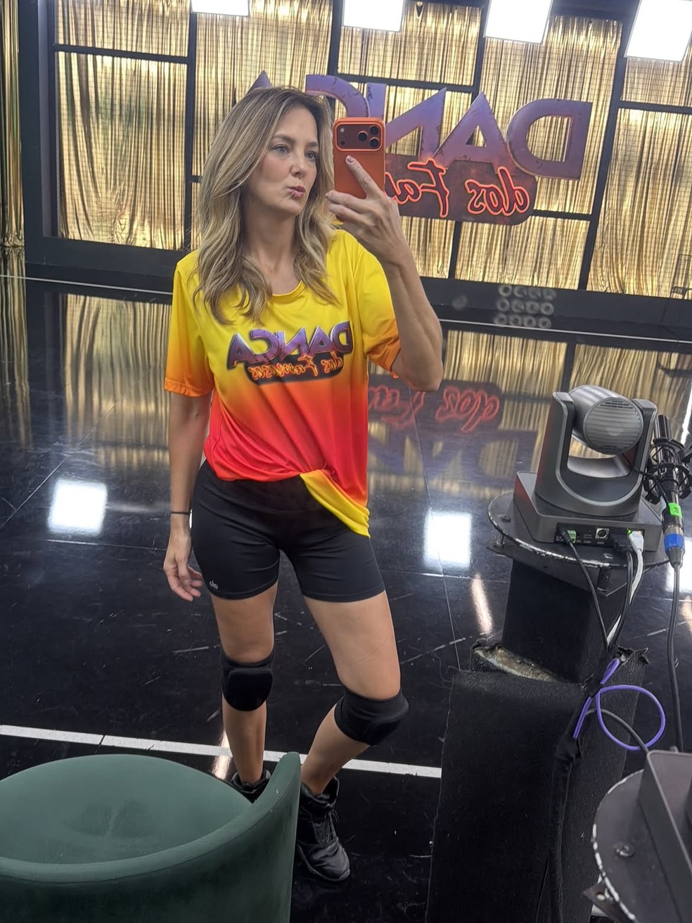 Ticiane Pinheiro em ensaio para apresentação do quadro 'Dança dos Famosos' — Foto: Reprodução/Instagram
