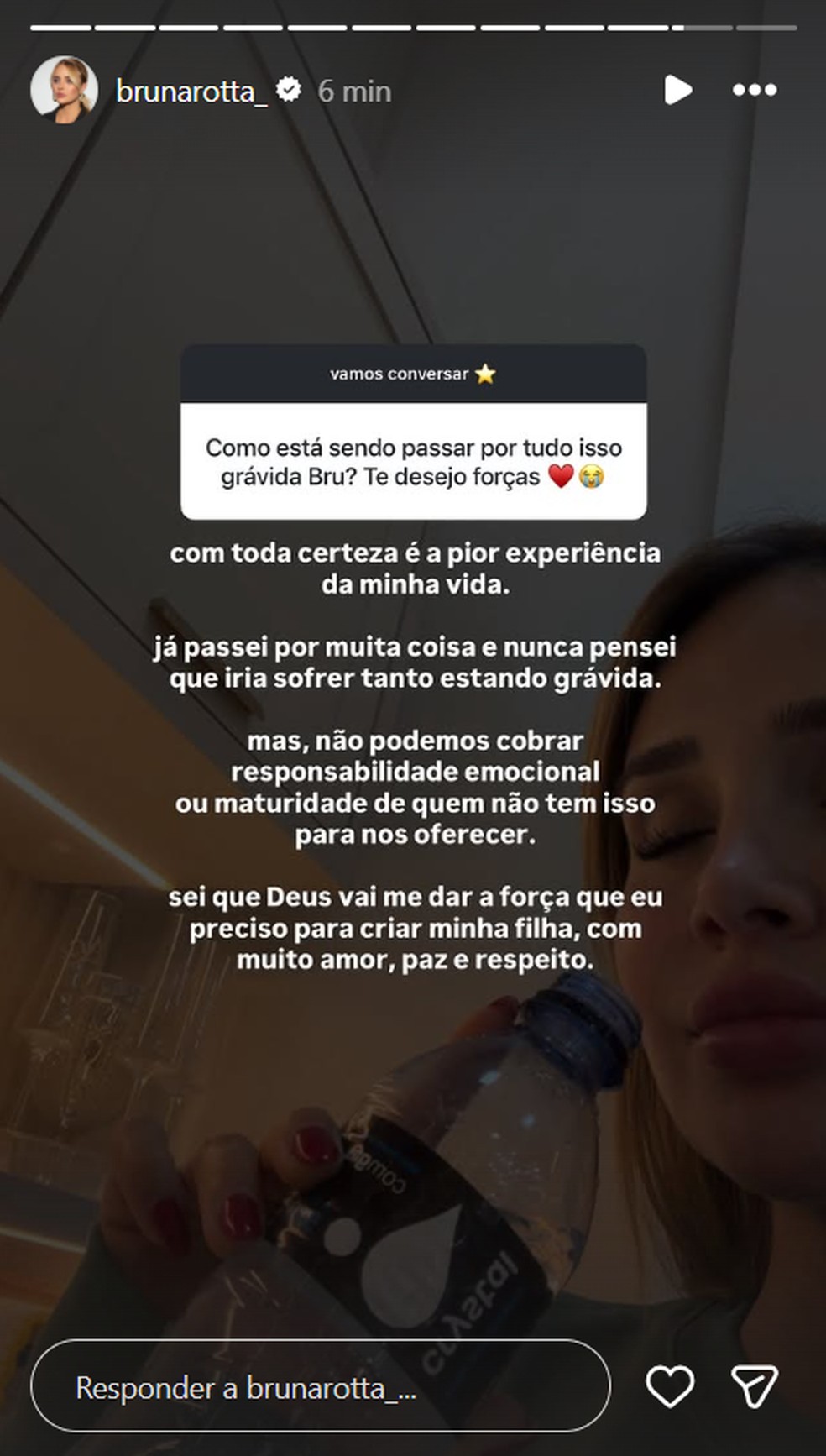 Grávida e separada de ex-Flu, Bruna Rotta desabafa: 'Nunca pensei que ...