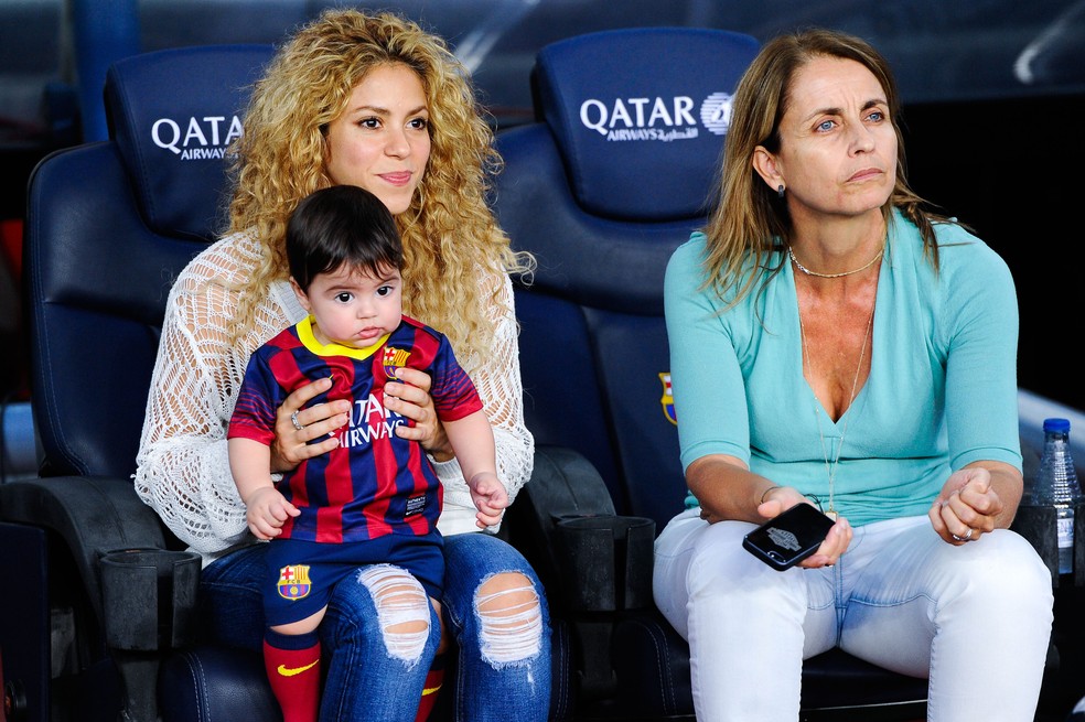 Shakira com a ex-sogra em 2013 — Foto: Getty Images