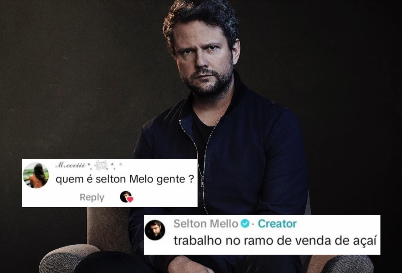 Selton Mello dá resposta espirituosa para internauta que perguntou quem ...