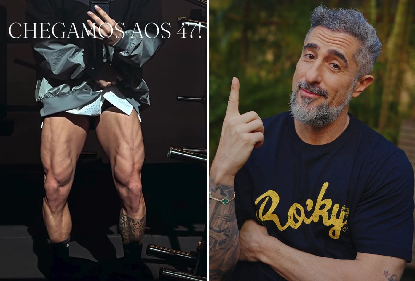 Marcos Mion mostra pernas saradíssimas: 'Rumo aos 48 anos!'; vídeo