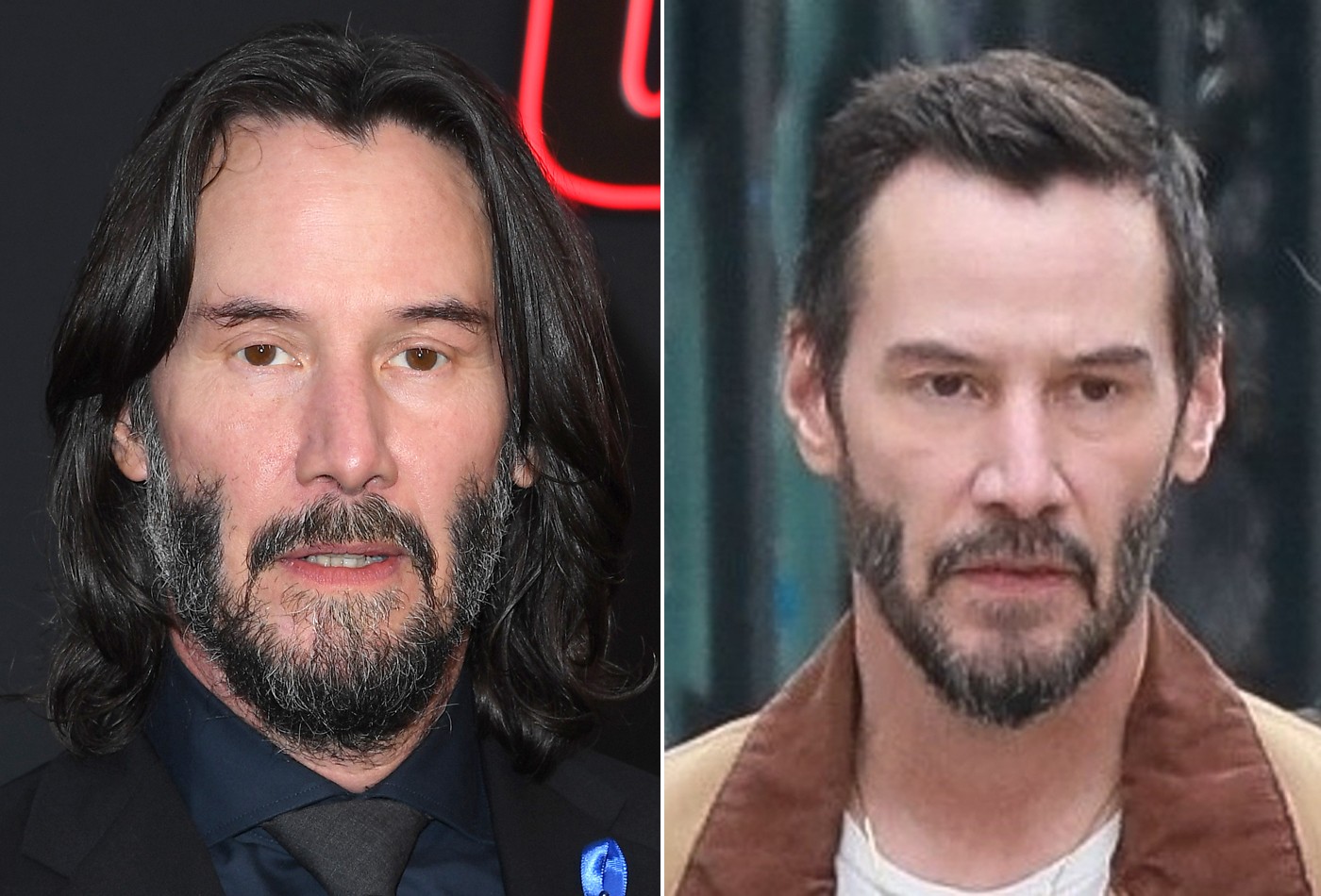 Aos 59 anos, Keanu Reeves aparece mais magro em set de filmagem
