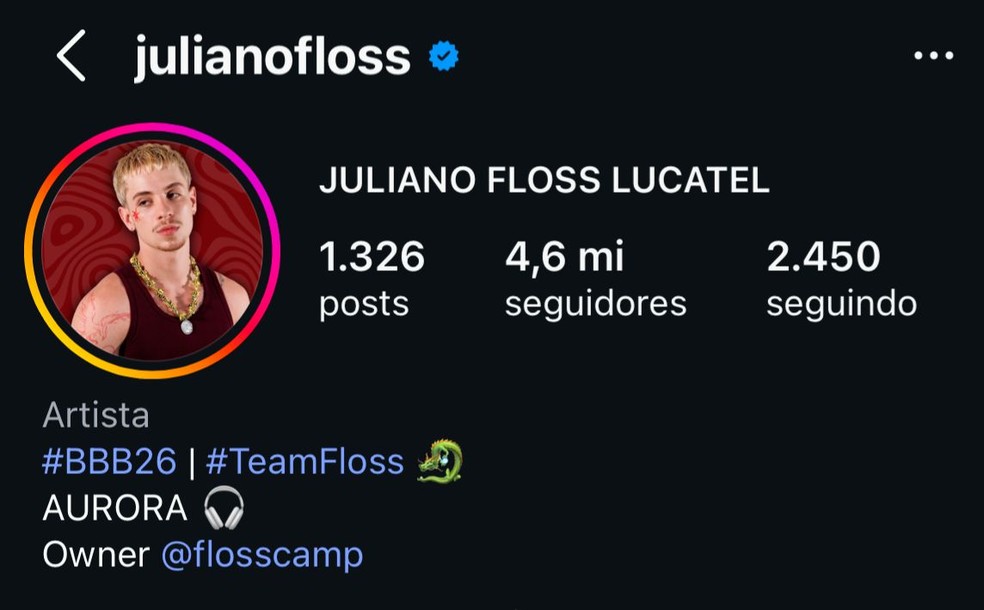 Seguidores BBB 26 — Foto: quem