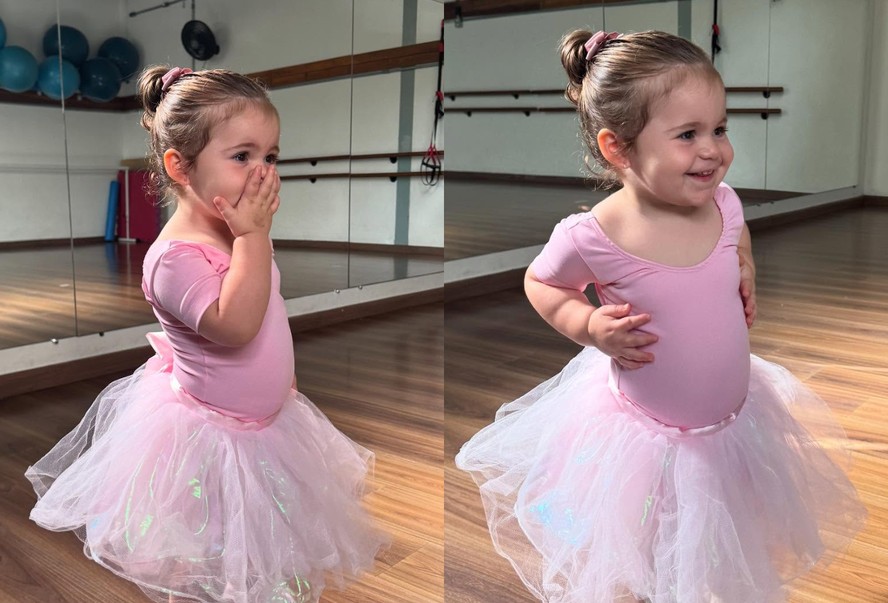 Lua, filha de Viih Tube e Eliezer, faz primeira aula de balé; fotos e vídeo