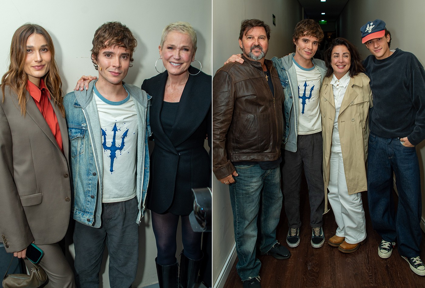 João Lucas recebe Sasha, Xuxa, os pais e o irmão em estreia VIP de peça