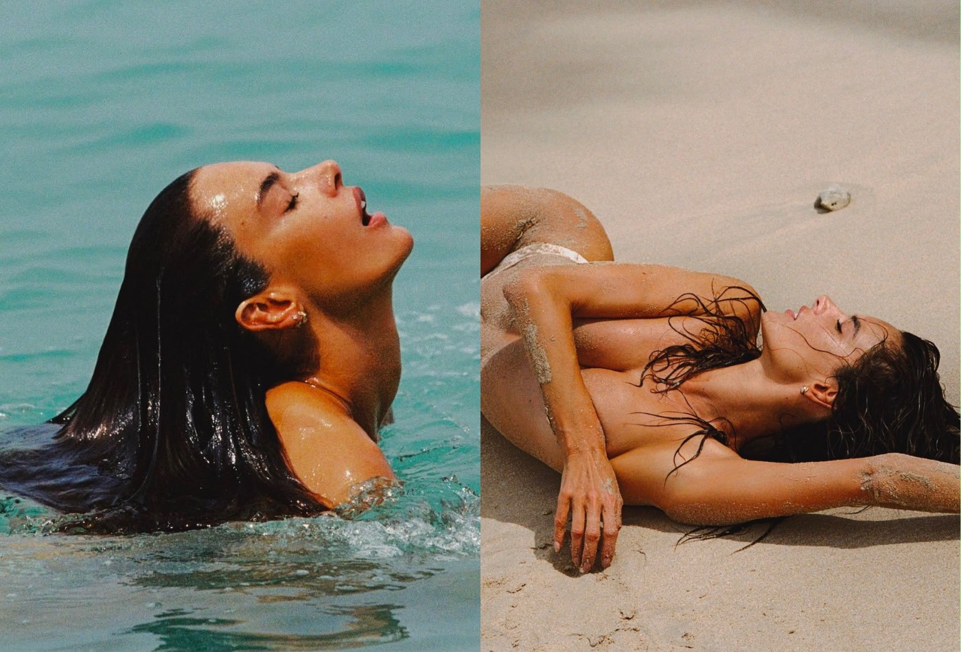 Alessandra Ambrosio encanta web com ensaio topless na praia: 