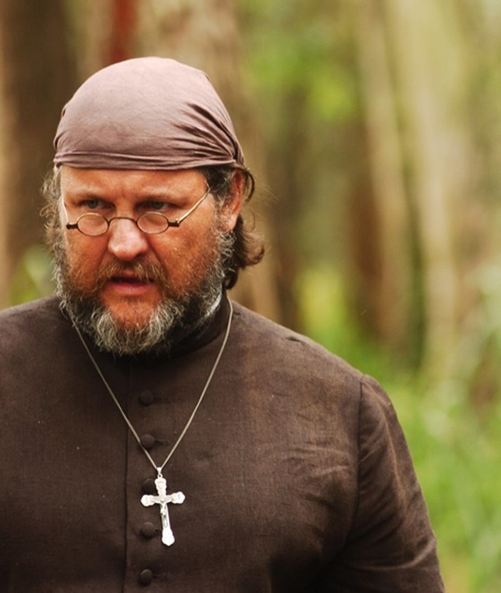 Antonio Calloni, como Padre José, na minissérie 'Amazônia - De Galves a Chico Mendes' (Globo, 2007) — Foto: João Miguel Junior/TV Globo