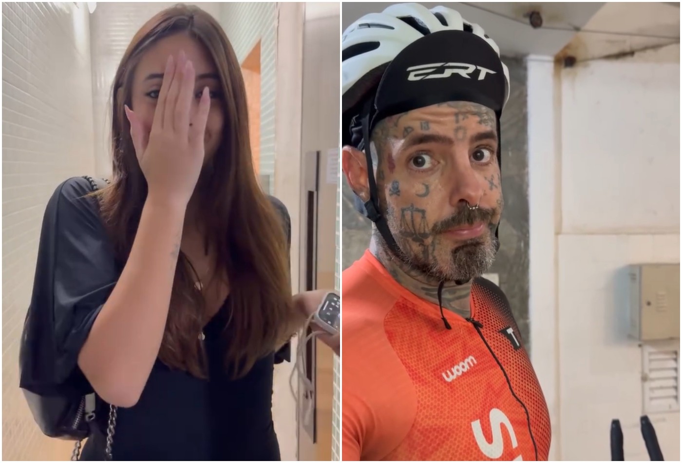 Tico Santta Cruz flagra filha chegando às 6h ao sair para pedalar: 'Vindo de onde?'; vídeo