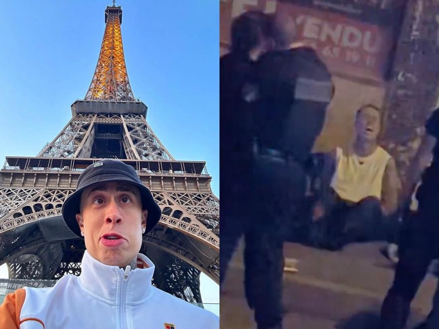 MC Daniel é abordado por policiais em Paris
