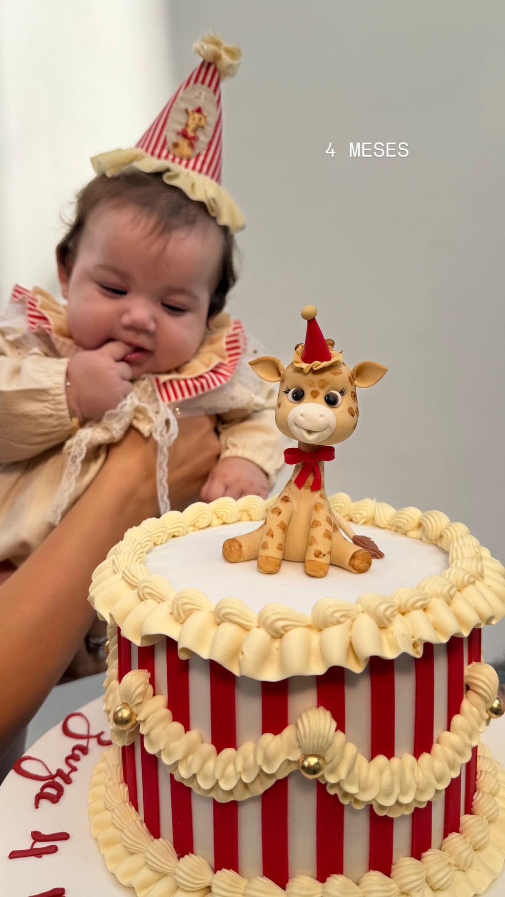 Zuza completa 4 meses — Foto: Reprodução/Instagram