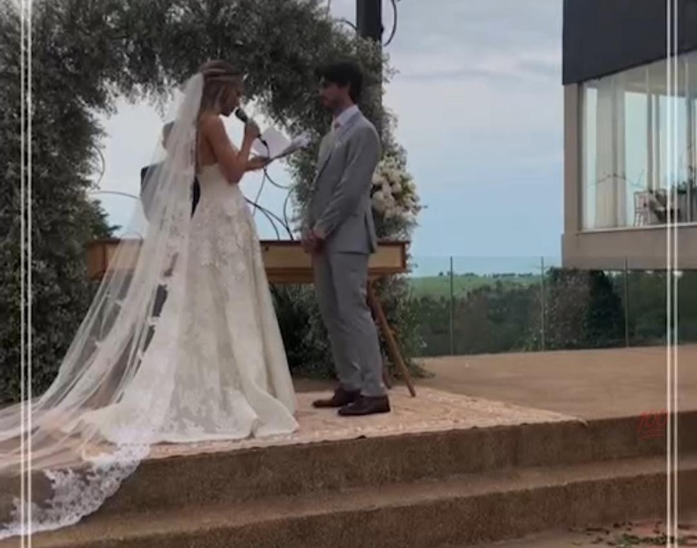 Bruna Hamú se casa com Leonardo Feltrim — Foto: Reprodução/Instagram