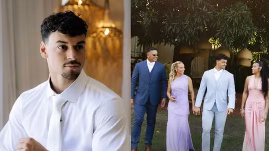 Filho de Xanddy e Carla Perez, Victor Alexandre se casa com fisiculturista em ilha particular na Bahia