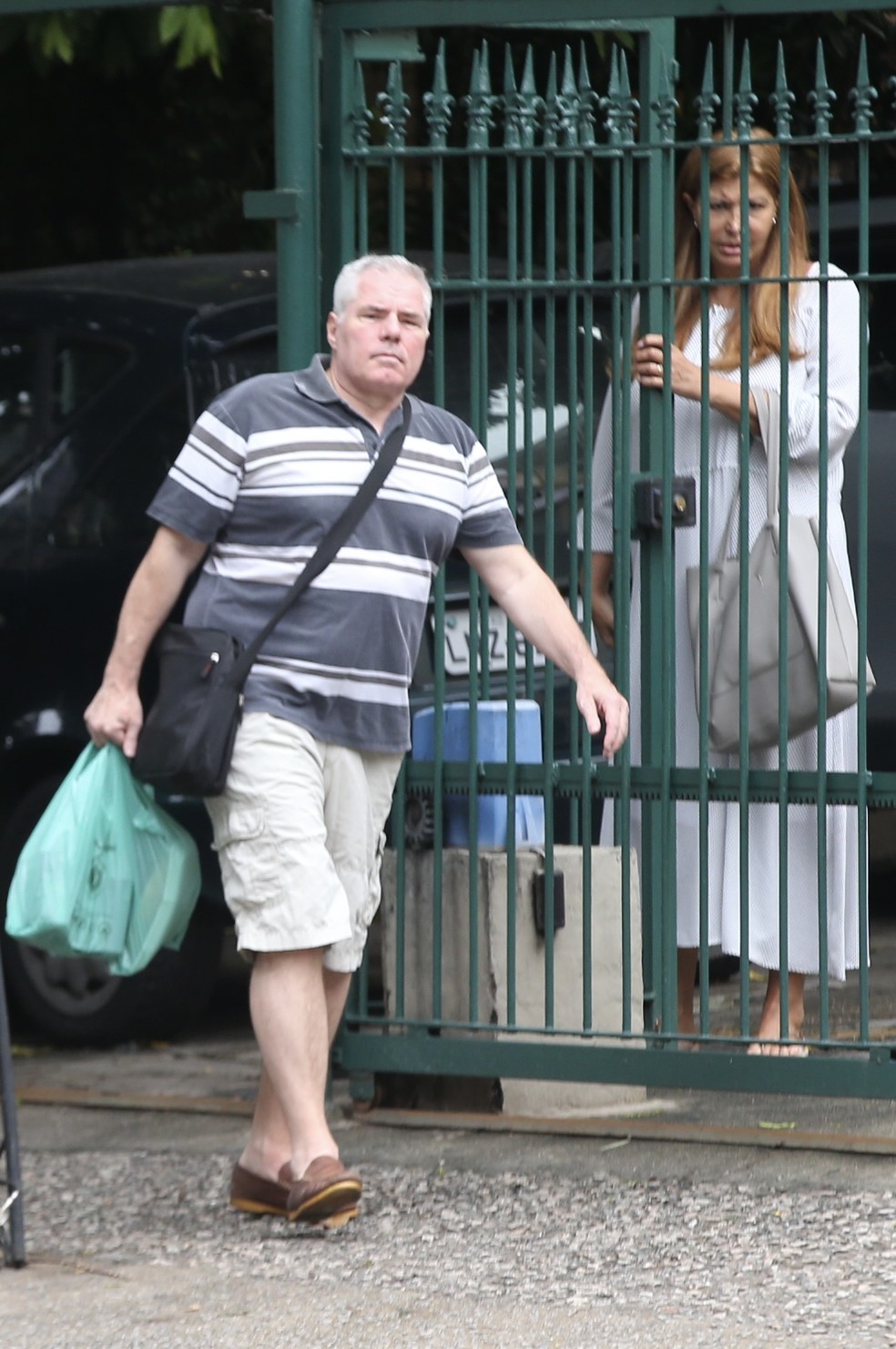 Roberta Close e o marido, Roland Granacher — Foto: Thiago Martins/AgNews