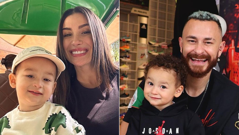 Fred se derrete ao ver jogo do Brasil na Copa do Mundo ao lado de Cris,  filho com Bianca Andrade - Estrelando