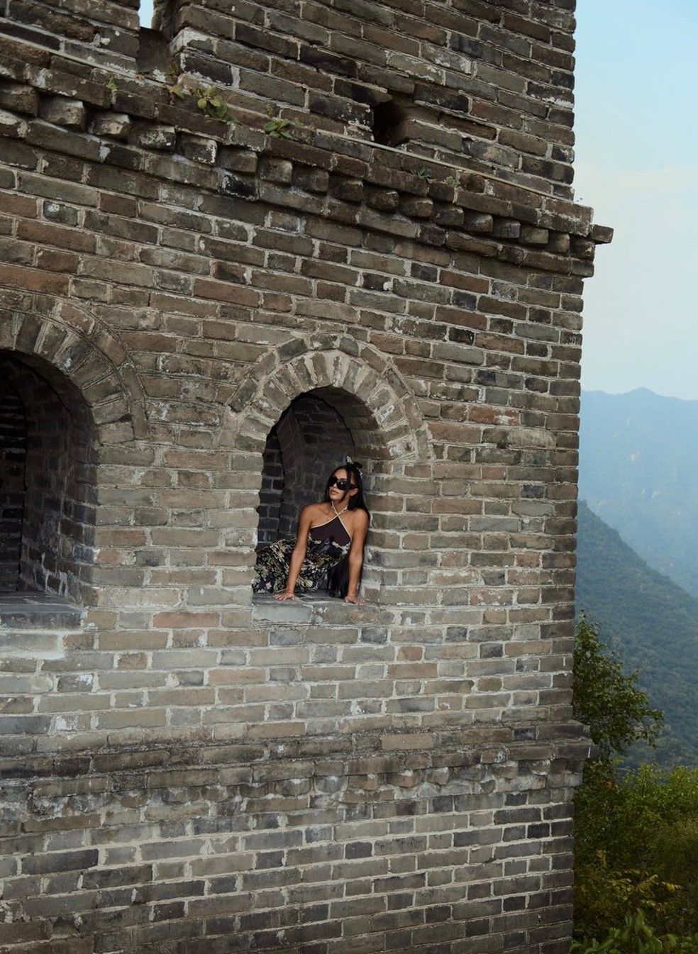 Kim Kardashian curte viagem na China — Foto: Reprodução/Instagram