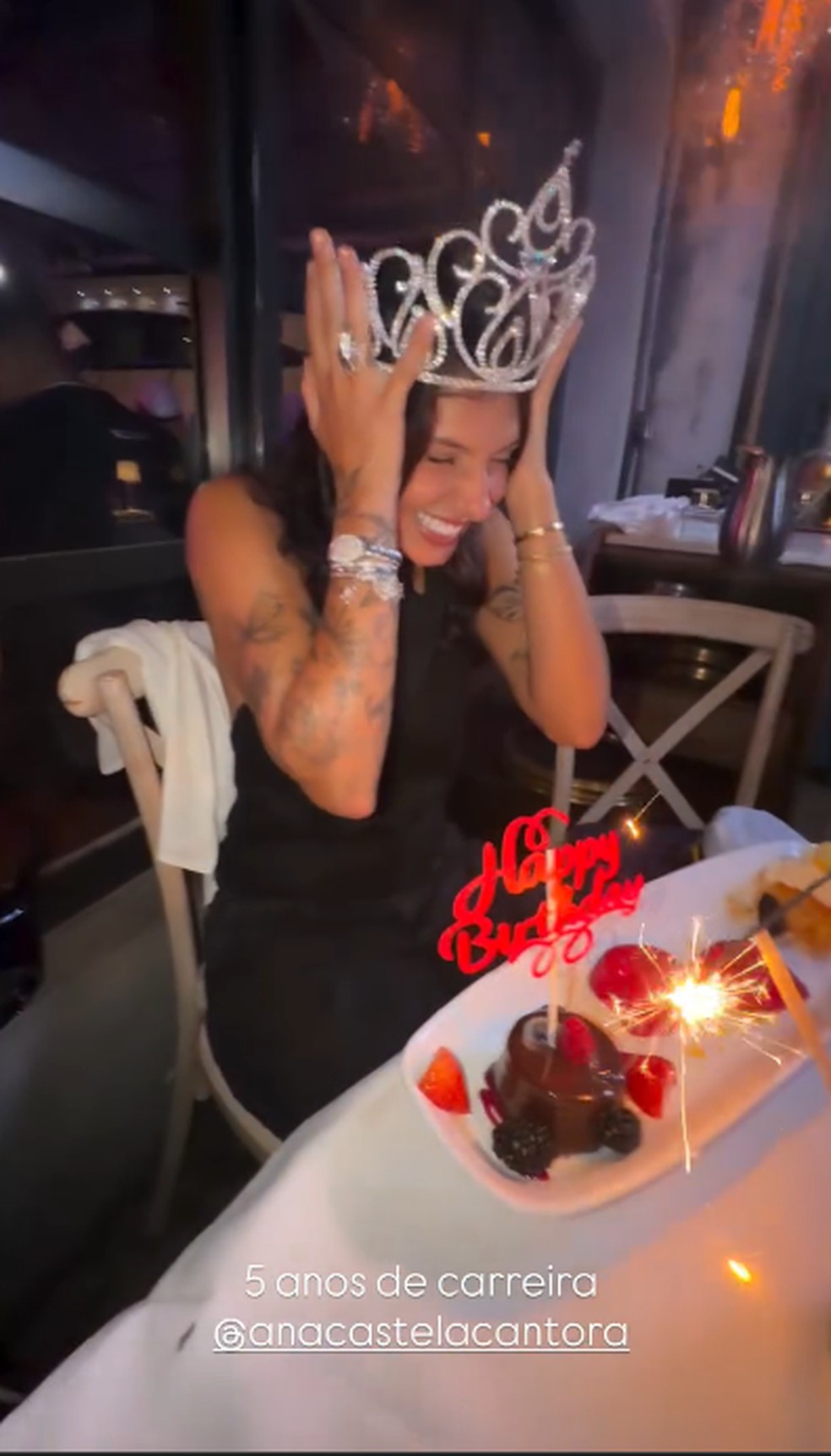 Ana Castela curtiu noite nos Estados Unidos — Foto: Reprodução/Instagram