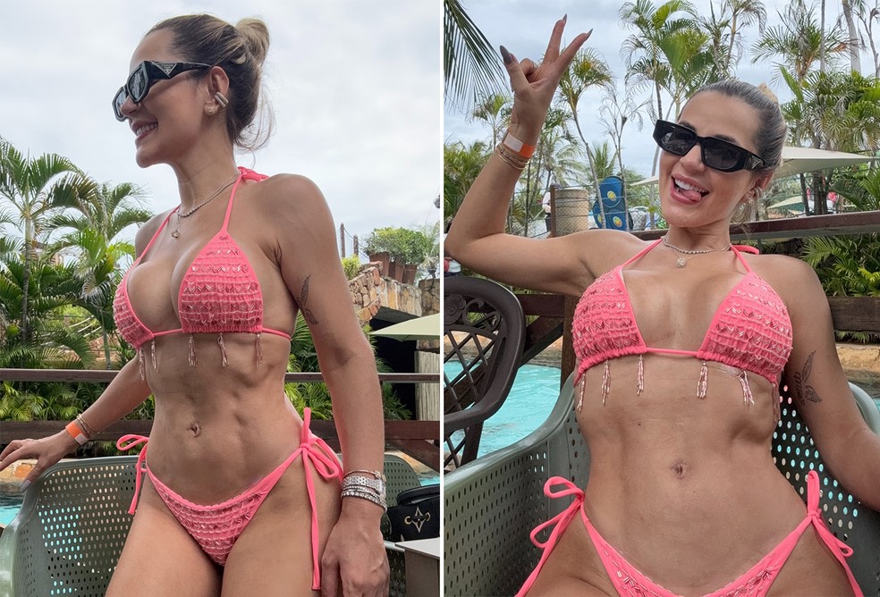 Deolane Bezerra abre álbum em parque aquático com a família — Foto: Reprodução/Instagram