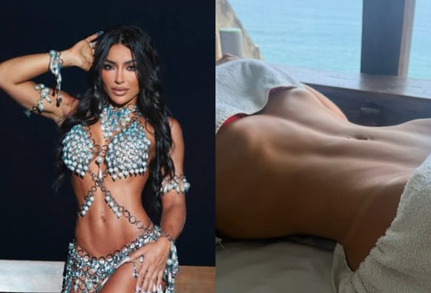 Duda Freire mostra antes e depois de massagem