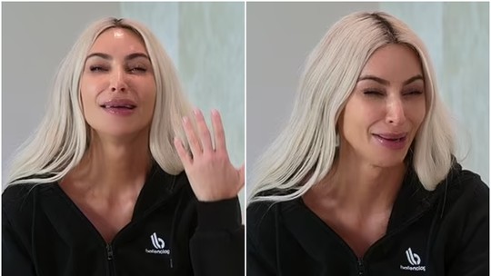 Kim Kardashian chora e acusa Kanye West de criar boato de affair dela com Drake